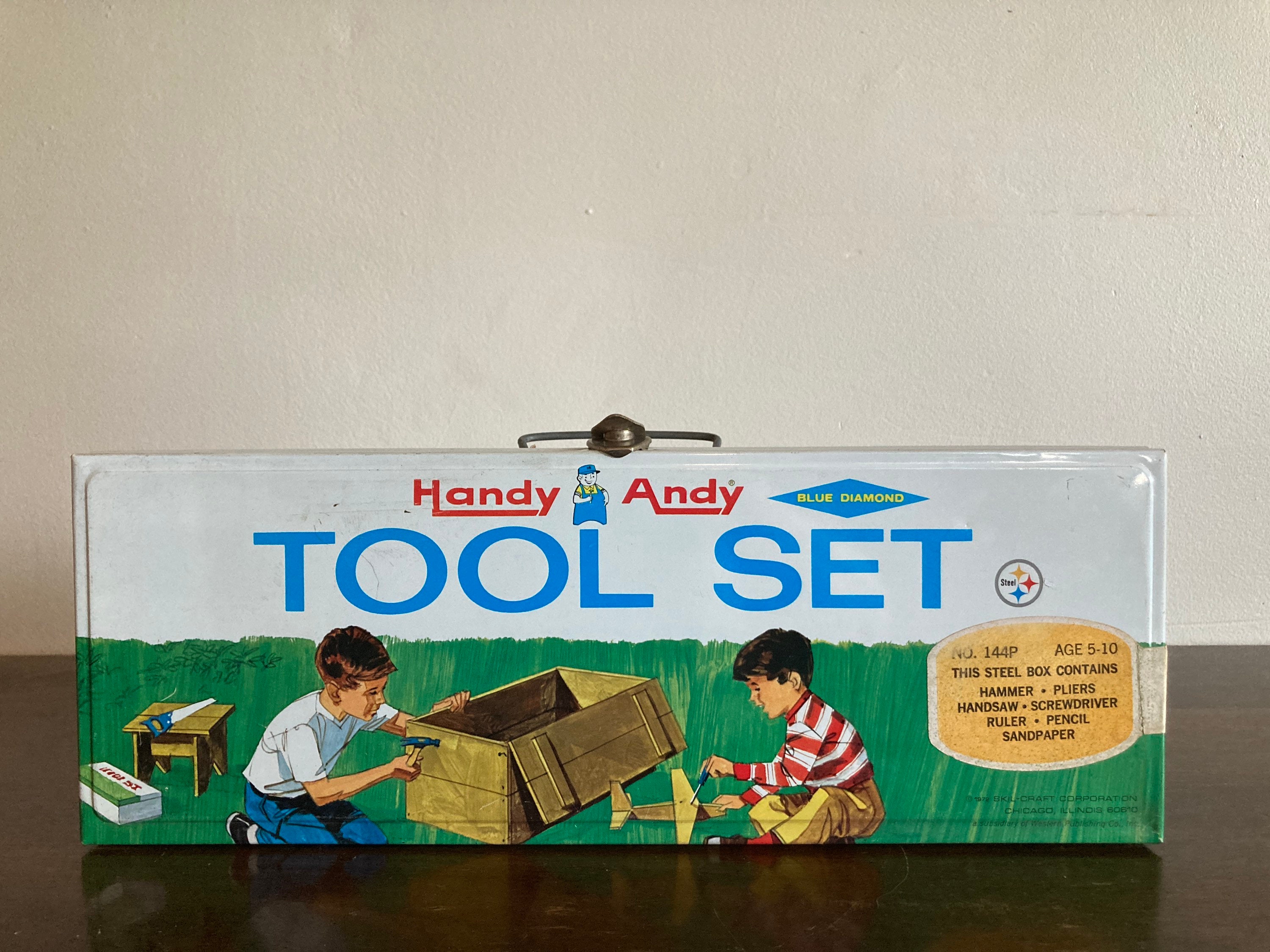 Vintage Handy Andy Tool Set Case Only (blue Diamond) - Etsy