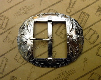 No.1003　1930's Reproduction Buckle 1 1/2" for Studded Jeweled Western Belt