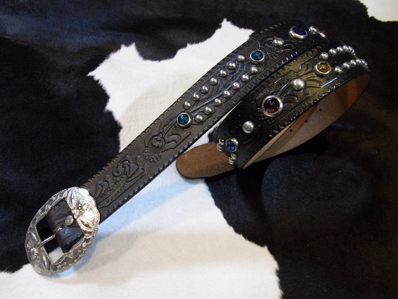 studded western belt