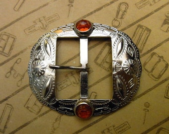 No.1003J　1930's Reproduction Buckle 1 1/2" for Studded Jeweled Western Belt