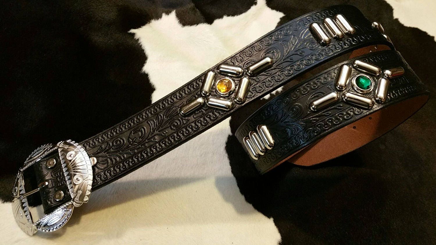 HTC スタッズベルト Ace Western Belt ヴィンテージ GOLD - メルカリ