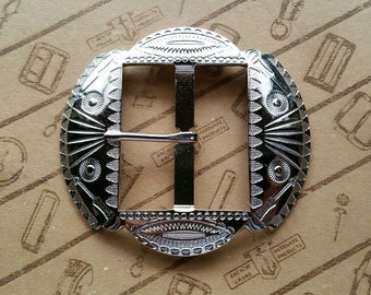 No.1004　1930's Reproduction Buckle 1 3/4" for Studded Jeweled Western Belt