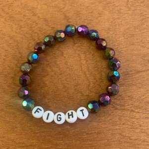 Word beaded bracelets