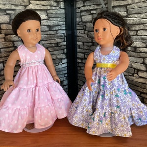 18" Doll Tiered Haltered Style Sundress