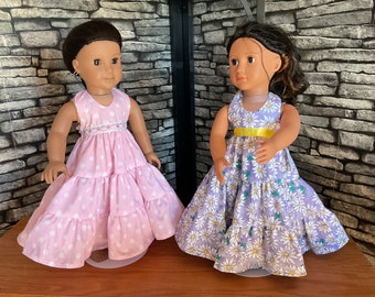 18" Doll Tiered Haltered Style Sundress