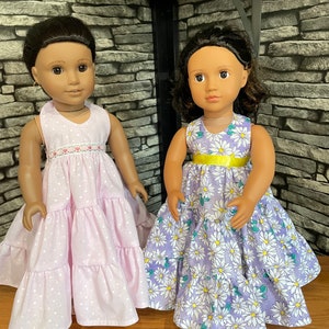 18" Doll Tiered Haltered Style Sundress