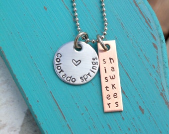 Hand Stamped Necklace - Sister Missionary Necklace - Missionary Mom Necklace - Elder - Mom Gift - Girlfriend Gift - Gift for a Missionary