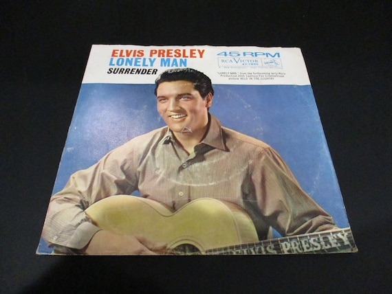 Vintage 1961 Vinyl 45 RPM Record Surrender Lonely Man Elvis Presley Original Picture Sleeve Excellent Condition 3091