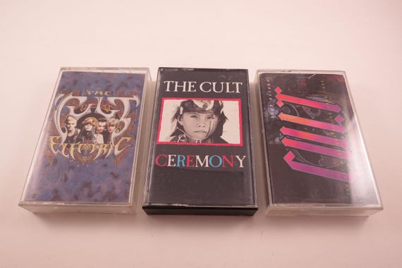 Vintage 1980's The Cult Cassette Tapes Excellent Condition Sonic Temple Ceremony Sold Individually
