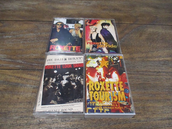 1980's Roxette Cassette Tapes Excellent Condition Look Sharp! Joyride Tourism Sold Individually