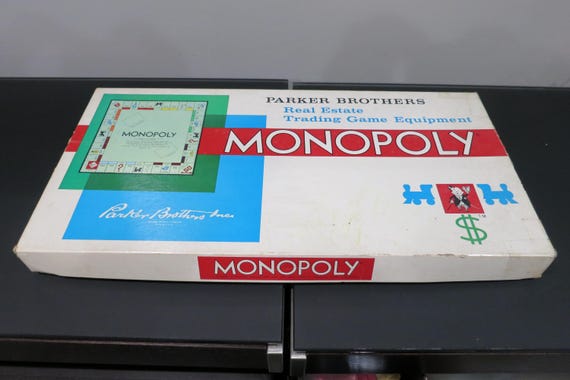 1961 Monopoly Board Game Parker Brothers 100% Complete Well Used Condition