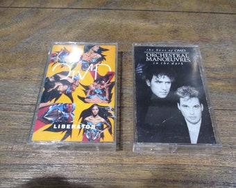 Vintage 1980's OMD Cassette Tapes Best Of OMD Liberator Pacific Age Crush Sold Individually