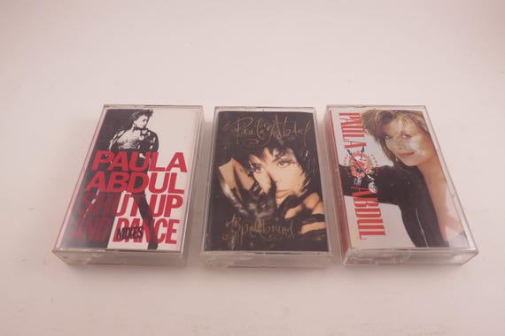 Vintage 1980's Paula Abdul Cassette Tapes Excellent Condition Head Over Heels Shut Up Dance Spellbound Forever Your Girl Sold Individually