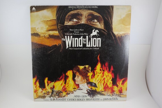 Vintage 1975 Vinyl LP: The Wind and the Lion Soundtrack - White Label Promo