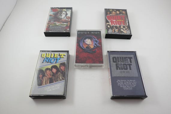 Vintage 1980's Quiet Riot Cassette Tapes Excellent Condition Best Of Condition Critical Metal Health QRIII Sold Individually