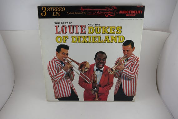 Vintage 1960 Louie Dukes of Dixieland Jazz Box Set (3 LPs)