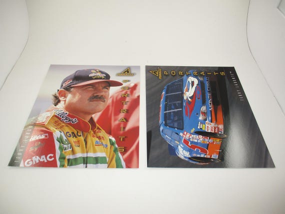 1997 Pinnacle Portraits Nascar Winston Cup Series 8x10 Driver 2 Card Set of Terry Labonte Mint Condition