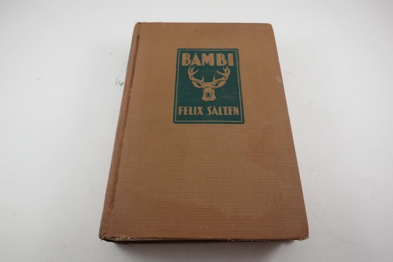 1929 Hardcover Book Bambi Felix Salten First English Edition Very Good Condition