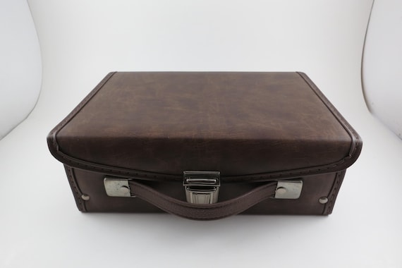 Vintage 80s Brown Cassette Tape Holder - Holds 12