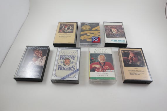 Vintage 1980's Kenny Rogers Cassette Tapes The Gambler Ten Years of Gold Greatest Hits Christmas We've Got Tonight More Sold Ind