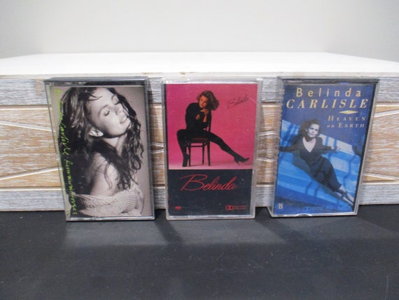 Vintage 1980's Belinda Carlisle Cassette Tapes Self Titled Heaven on Earth Runaway Horses Sold Individually