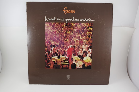 Faces - A Nod Is As Good As A Wink LP 1971 Vinyl Record with Rare Poster