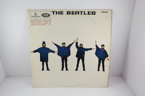 Vintage 1965 Vinyl LP Record The Beatles Help! Excellent Plus Condition Stereo Version UK Parlophone Pressing 71174