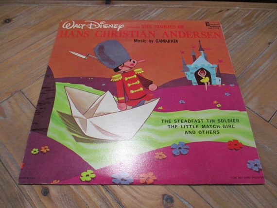 Vintage 1965 Vinyl LP Children's Record The Stories of Hans Christian Andersen Disneyland Records Excellent Condition 52854