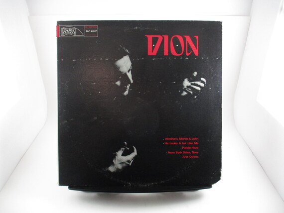 Vintage 1968 Vinyl LP Record Dion Self Titled Excellent Condition 68538
