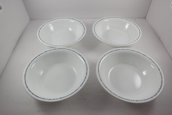 Corelle Spry Blue Cereal Bowls, Set of 4 (7.25 Inch)