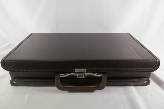 Vintage 1980s Faux Leather Cassette Case: Holds 24 Tapes