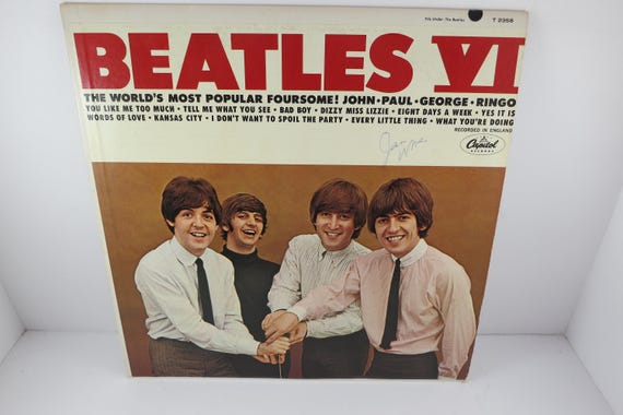 Vintage 1965 Vinyl LP Record Beatles VI The Beatles Excellent Condition Mono Pressing 71169