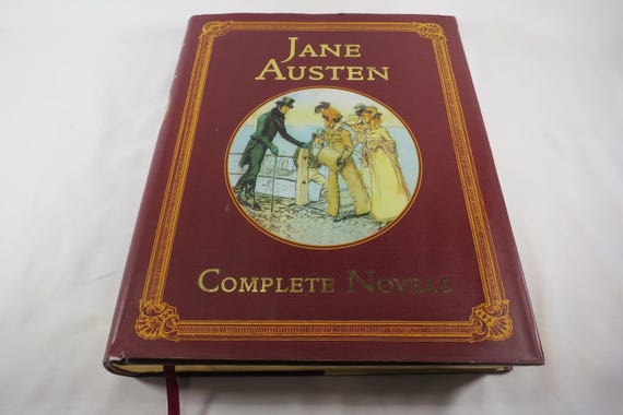2005 Hard Cover Book Jane Austen Complete Novels Dust Jacket Coffee Table Size
