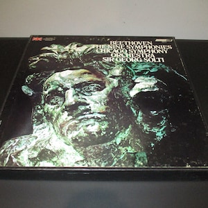 Vintage 1975 Beethoven Symphonies Vinyl Record Box Set - Solti, Chicago Symphony