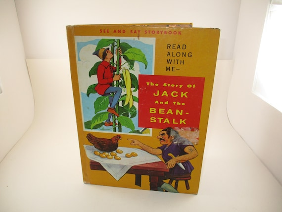 Vintage 1963 Hard Cover Book The Story of Jack and The Beanstalk See and Say Storybook Very Good Condition