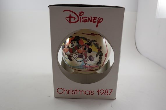 Vintage 1987 Disney Characters Walt Disney Merry Mouse Medley Christmas Ornament In Original Box