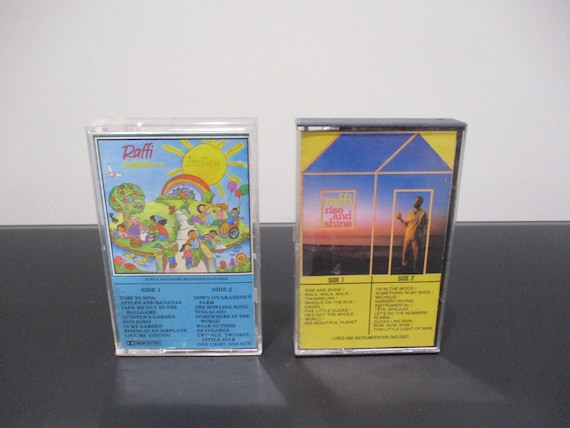 Vintage 1980's Raffi Cassette Tapes Rise and Shine One Light One Sun Sold Individually