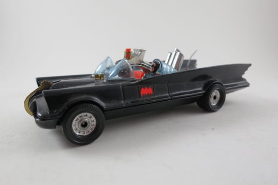 Rare Vintage 1966 Corgi Toys Batmobile Tow Hook Version Works Batman Driver