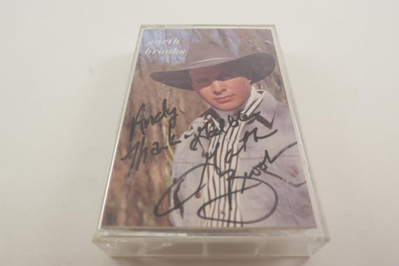 1989 Garth Brooks Self Titled Cassette Tape Signed by Garth in Black Sharpie