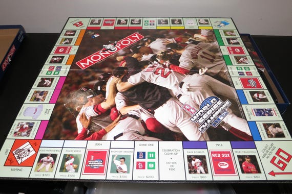 Vintage 2003 Monopoly Boston Red Sox World Series Champions Edition - 100% Complete