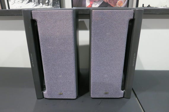 Pair Vintage JVC SP-MX70 Home Stereo Speakers Labyrnith Aero Port Super Woofer Great Sound and Look