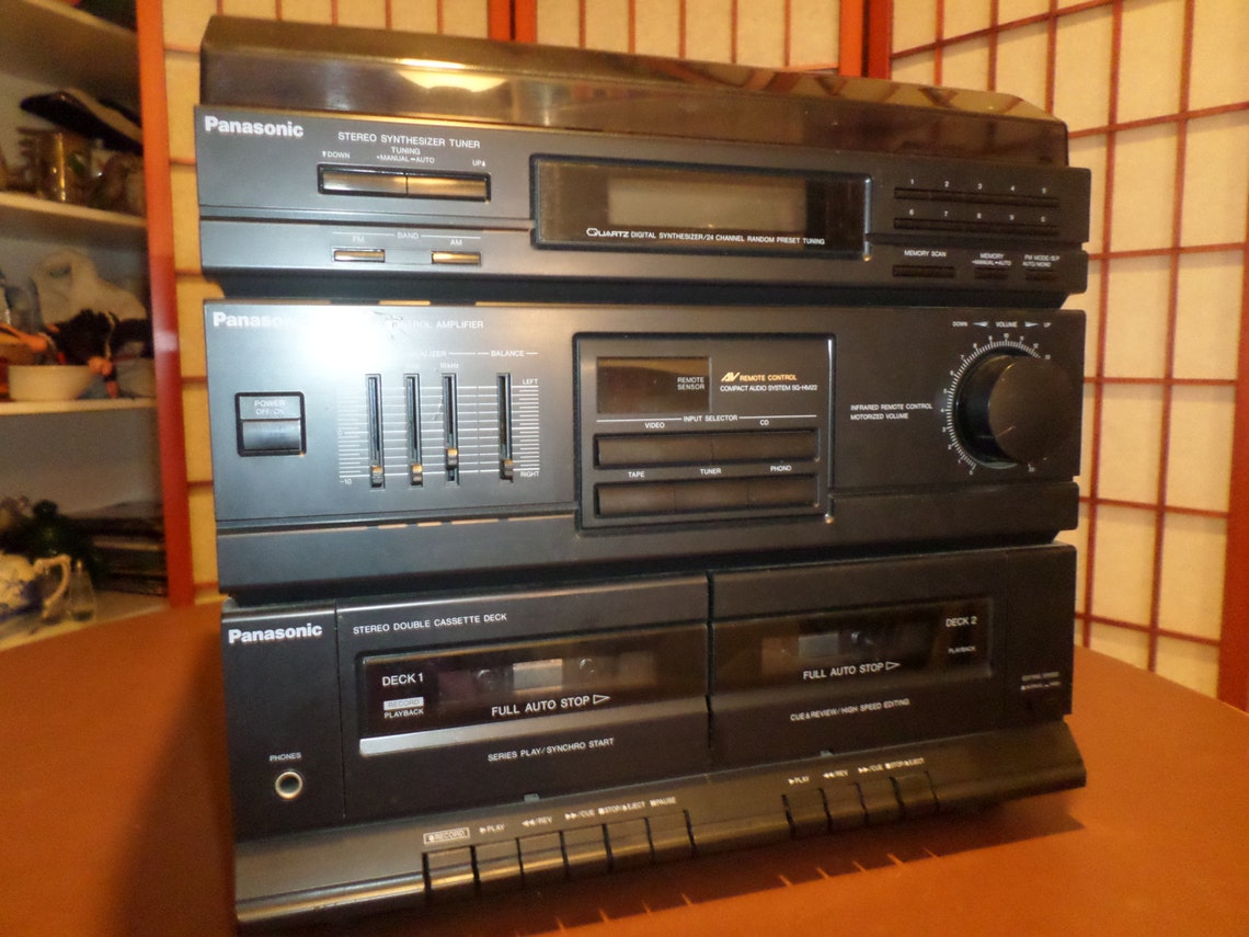 Vintage Panasonic Compact Audio System SGHM22 Record Player Etsy