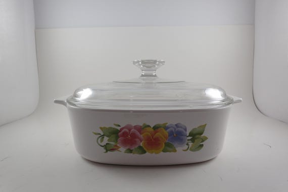 1996-1998 Corning A-2-B Summer Blush 2 Quart Saucepan with A-9-C Glass Lid Excellent Condition