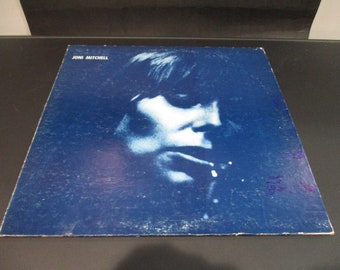 Vintage 1970 Vinyl LP Record Joni Mitchell Blue Excellent Plus Condition Original Pressing 67663