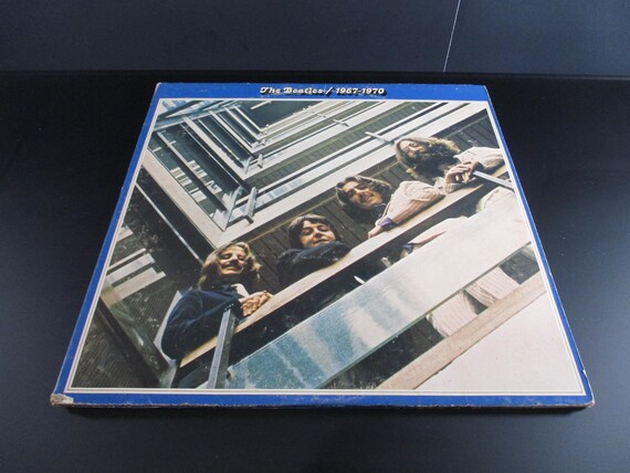 Vintage 1973 Vinyl LP Record The Beatles 1967-1970 Blue Album Very Good Condition 69342