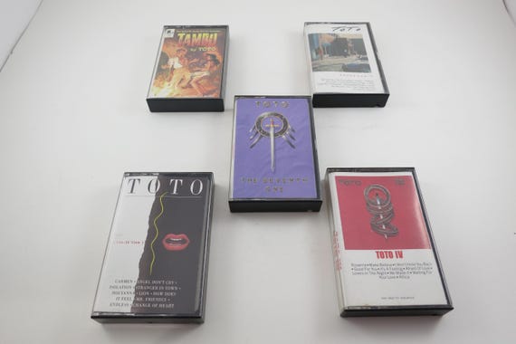 Vintage 1980's TOTO Cassette Tapes Excellent Condition Toto Self Titled Toto IV Isolation Tambu The Seventh One Sold Individually
