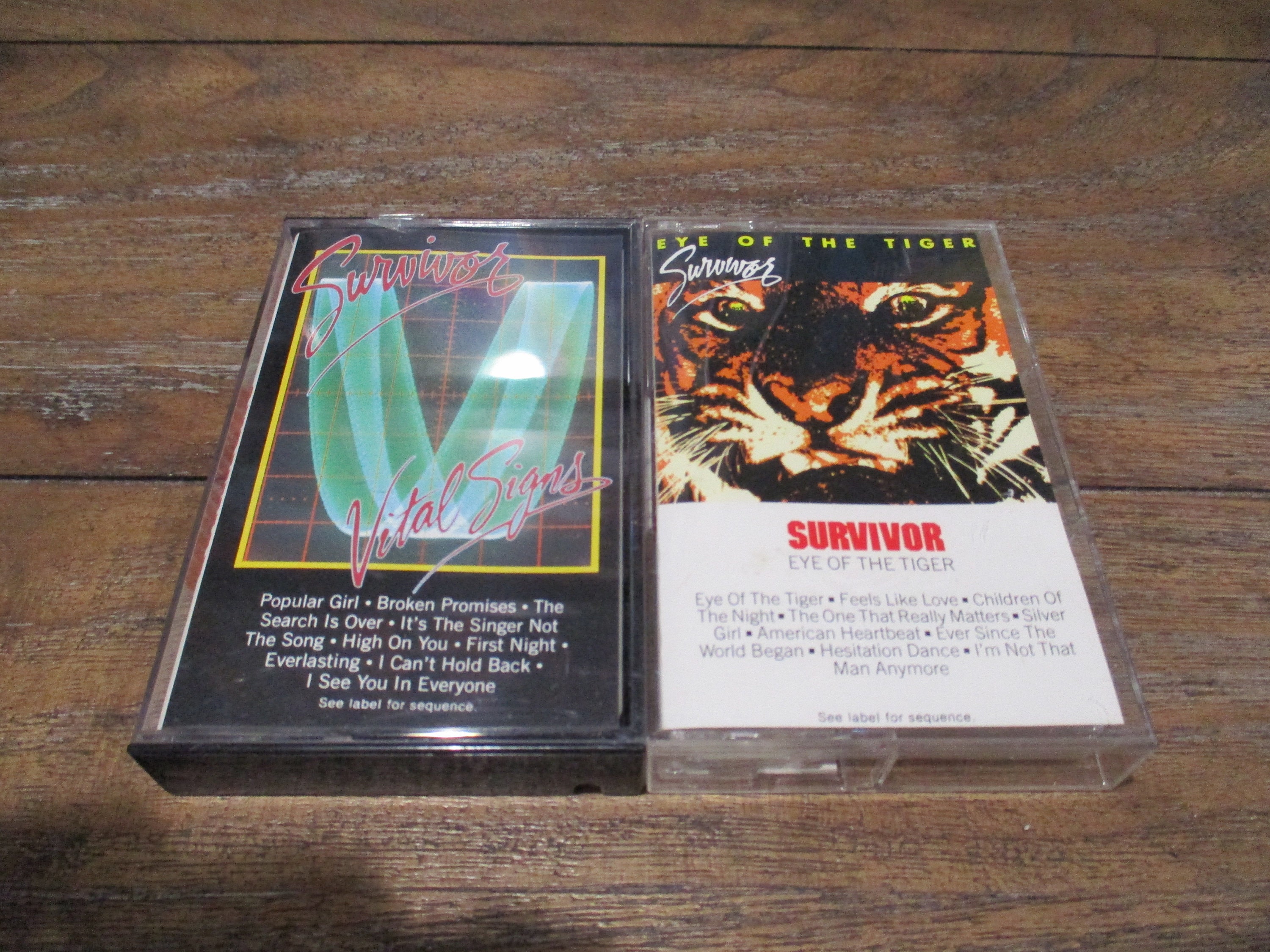 Survivor eye of the tiger (cassette tape)