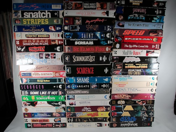 80's/90's/00's VHS Tapes Titles Starting with S Sold Individually