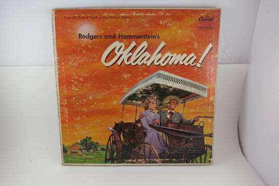 Vintage 1955 Vinyl LP Record Rodgers and Hammerstein's Oklahoma From the Motion Picture Soundtrack EX