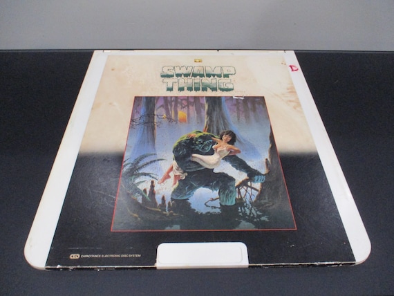 Rare 1982 Vintage CED Video Disc Swamp Thing Very Good Condition Man Cave Wall Decor Watch It
